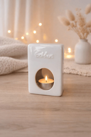 ΑΡΩΜΑΤΙΣΤΗΣ ΛΕΥΚΟΣ ΤΕΤΡΑΓΩΝΟΣ ΓΙΑ WAX MELTS